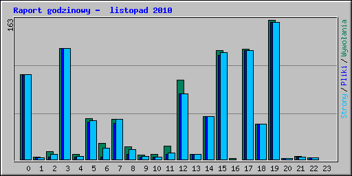 Raport godzinowy -  listopad 2010